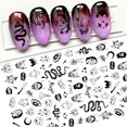 thumbnail image 1 of Pegatinas 3D para uñas de Halloween y Navidad, calcomanías autoadhesivas para uñas, diseños de arte de uñas para mujeres y niñas, decoración de uñas, calavera, murciélago, calabaza, Papá Noel, reno, c kaili Sencillez, 1 of 1