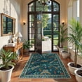 thumbnail image 3 of Moynesa 3'x5' Insect Washable Rug, Small Area Rug for Living Room Bedroom, Non Slip Soft Bug Accent Throw Carpet for Entryway Kitchen Nursery Office, Green, 3 of 10