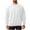 White, variant on QUNYINEY Casual Sweatshirt for Men Long Sleeve Solid Red Crew Neck Tops Loose Workout Pullover Drop Shoulder Sweatshirt