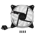thumbnail image 2 of Multicolored Hydraulic Bearing 1200 RPM CPU Cooling Fan, RGB Chassis Fan, Silent For Desktop Computer  Double-Aperture Multicolored Lights + Packaging Screws, 2 of 8
