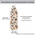 thumbnail image 5 of Renewold Ironing Board Cover with Elastic Hem & Adjustable Closure Breathable Soft Polyester Spandex Iron Board Cover Home Decor, Brown Heart Zebra Leopard Print, 5 of 5