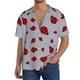 thumbnail image 1 of Fotbe Ladybug Camisa Estampada de Manga Corta para Hombre, Casual de Verano, Estilo Playero, Sin Arrugas-Small, 1 of 5