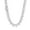 Silver, variant on 10mm Heart Iced Out Tennis Necklace for Men Jumbo Square Hip Hop Tennis Chain Necklace Sparkling Clustered Cubic Zirconia Tennis Chains 16-24 Inch - Gift Box Included