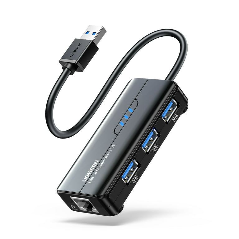 Fysik hjælpe krølle UGREEN Etherner Adapter Gigabit USB 3.0 Hub to Ethernet Network Adapter for  Nintendo Switch Gaming PC Laptop Network Adapter - Walmart.com