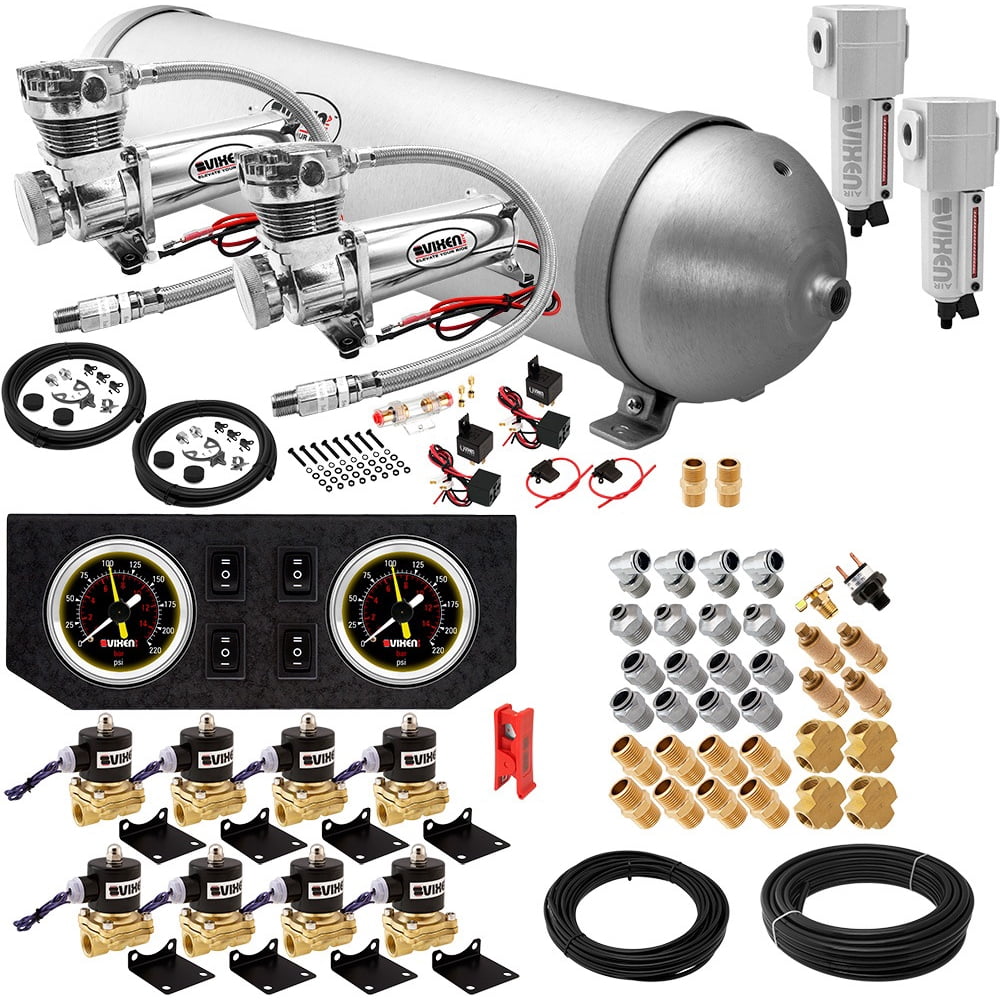 Vixen Air Suspension Kit for Truck/Car Bag/Air Ride/Spring. On Board