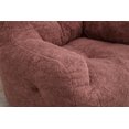 thumbnail image 4 of 39" Soft Bean Bag Single Chair, Modern Fluffy Lazy Sofa Armchair, Lounge Reading Comfy Couch for Bedroom, Living Room, Apartment, Red, 4 of 9