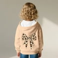 thumbnail image 4 of Ugoldhm Girls Hooded Sweatshirts Pullover Printed Shirts Leopard Bow Fall Fashion Outerwear 3-13 Years, 4 of 5