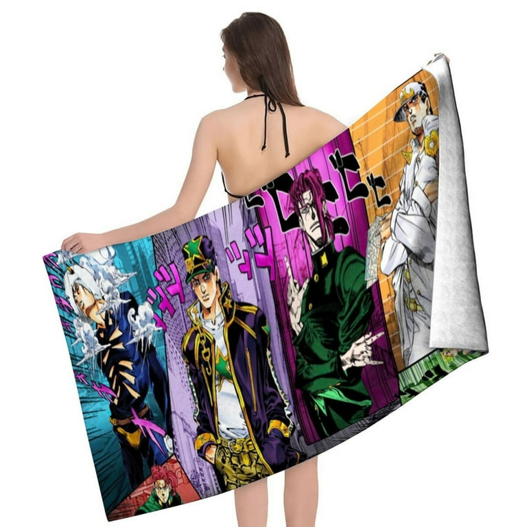 JoJo s Bizarre Adventure Gifts Beach Towel for Women Girl Birthday Inspired Fan Bath Outdoor Music Lover Walmart