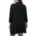 thumbnail image 6 of Plus Size Cardigans for Women Trendy Long Sleeve Lightweight Flowy Top for Spring Summer Casual Workwear Leisure Relaxed Home Layering, 6 of 6