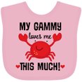 thumbnail image 3 of Inktastic Gammy Loves Me Grandchild Boys or Girls Baby Bib, 3 of 4