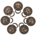 thumbnail image 1 of unbranded 10 Pcs Boutons de Meubles Tête de Lion Décoration Rétro en Brun Foncé, 1 of 4