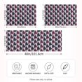 thumbnail image 4 of Haosy Satin Pillowcase for Hair and Skin Standard Cooling Silk Pillow Case with Envelope Closure Pied De Poule Pattern 20"x26", 4 of 9
