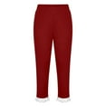 thumbnail image 3 of Utlike Girls Pants High Waisted Lace Elastic Sports Capris Summer Solid Color Stretchy Workout Leggings Lightweight And Comfortable For Teens And Juniors Size 5 Years-6 Years, 3 of 6