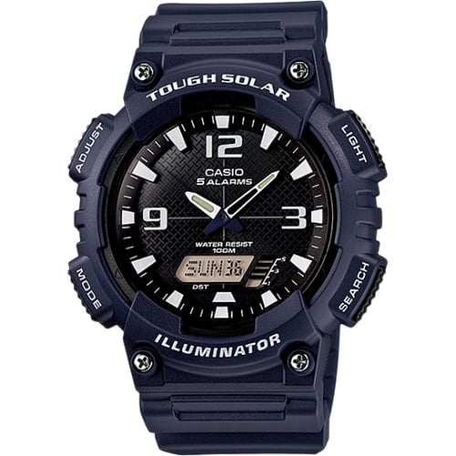 Casio - Casio Men's Solar Sport Combination Blue and Black Watch