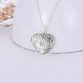 thumbnail image 2 of SOULMEET 10K 14K 18K Solid White Gold Heart Locket That Holds Picture Personalized Infinity Sunflower/Starburst/Rose Locket Necklace Gift for Women Man, 2 of 10