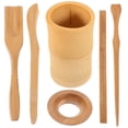 thumbnail image 2 of Troglfold tea spoon 6Pcs Tea Tool Set w/ Spoon Scoop Tongs Holder Gongfu Tea Ceremony Accessories,7.09"X2.56"X1.18", 2 of 11