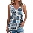 thumbnail image 2 of LiMoi Womens Sleeveless Tops Casual T Shirts for Women Trendy Fitted Printed T Shirts for Women Pack Plus Size Blouses for Women Dressy, 2 of 6