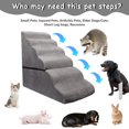 thumbnail image 4 of LitaiL 30"H Dog Stairs for High Bed 30"-36" Tall, 6 Tiers Foam Pet Steps Pet Stairs, Non-slip Dog Steps for Dogs and Cats, Gray, 4 of 10