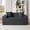 Dark Gray, variant on Watsmar Modern Boneless Cloud Couch, Corduroy No Assembly 3-Seater Sofa With Deep Seat For Compact Living Room Apartment Office, Camel