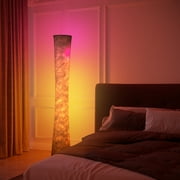 SUNMORY 61 RGBIC LED Floor Lamp, 1800 LM Color Changing Lighting Modern Tall Lamp with Music Sync & 16 Millio Colors, Standing Lamp With Remote & APP Control for Living Room, Bedroom, Gaming, Party
