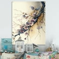 thumbnail image 2 of Designart Pink And Plum Cherry Blossom Branch II Canvas Wall Art, 2 of 5