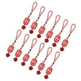 thumbnail image 4 of 12 colgantes de campana de 15,5 cm de alto, de madera roja, con forma de palabra, para árbol de Navidad, puerta, decoración del hogar., 4 of 14