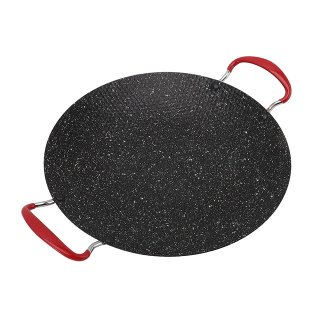 Korean BBQ Grill Pan, Non Stick Cast Iron Griddle Pan For Stove Top, Baking Pan With Handles, Fast Heating Barbecue Plate Stove Top Grill Indoor Outdoor Rills, Gas Ceramic Stove
