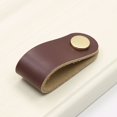 thumbnail image 2 of 6 Pcs Poignées en Cuir Poignée Porte Armoire Tiroir Bureau Armoire Bouton Mobilier, 2 of 7