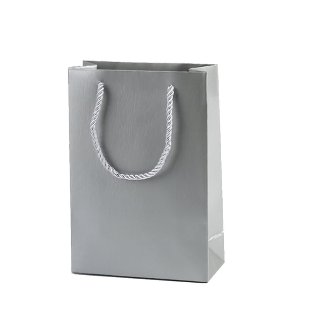 Sonducket Bolsas de papel rectangulares Bolsa de regalos Joyas Bolsas de color sólido Estilo simple Favores de fiesta Zapatos Bolsa de ropa Ropa, zapatos y accesorios Miscelánea Gris-plata