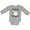 AC-Heather Grey, variant on Baby's 1st Christmas Santa with Candy Canes Boys or Girls Long Sleeve Baby Bodysuit
