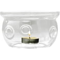 thumbnail image 1 of Heat Resistant Borosilicate Teapot Warmer with Heating Base, Ventilated Design, Professional Tea Stove for Glass Pots, Aromatherapy, Candlelight Dinner (Assorted Color), 1 of 8