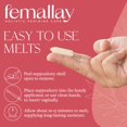 thumbnail image 4 of Supositorio hidratante Femallay Organic Vaginal Melts, 4 of 9