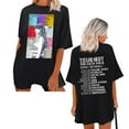 thumbnail image 1 of TayIor Chemises Sw1ft, Tylor Sw1ft Merch, Tylor Sw1ft, Mode Décontractée Imprimée Col Rond Manches Courtes Blouse Femmes Graphique Amateur de Musique TKFASHION Bleu Ciel G, 1 of 6