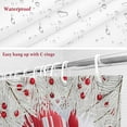 thumbnail image 6 of Cute Snowman Winter Bathroom Shower Curtain Merry Christmas White Pine Branch Waterproof Washable Shower Curtains for Bathtub Bath Decor with Grommets and Hook 66 X 72 Inch, 6 of 8