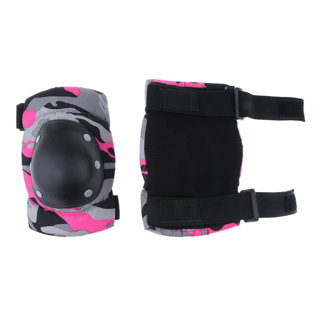 1 Piece Adult Elbow Knee Pads for Roller Skating Scooter Skateboard Climbing Cycling Accessory Fuchsia L