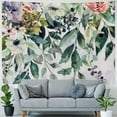 thumbnail image 4 of Creowell  Floral Spring Tapestry Vintage Sage Green Leaves Wildflower Wall Hanging Tapestry for Bedroom Dorm Living Room Backdrop Deco  60x50inch, 4 of 6