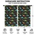 thumbnail image 2 of Black Dinosaurs Eggs Cacti Pattern Insulated Teens Curtains Set Of 2, Bedroom Essentials, Toddler Room Decor 52"x84", 2 of 5