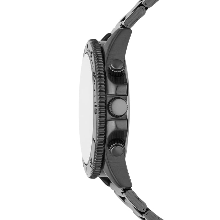Folio Men's Watch Gift Set: Men's Gunmetal Tone Bracelet Watch