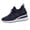 Blue, variant on Women's Walking Sneakers Knitted Mesh Breathable Slip on Shoes Platform Wedge Casual Sparkly Rhinestone Sneakers for Everyday Wear Blue 6