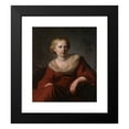 thumbnail image 2 of Reyer Jacobsz van Blommendael 12x14 Black Modern Framed Museum Art Print Titled - A Young Woman in Arcadian&nbsp;Costume (ca.&nbsp;1650), 2 of 5