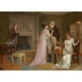 thumbnail image 2 of Charles Haigh-Wood 14x11 Gold Ornate Wood Frame and Double Matted Museum Art Print Titled - Love Will Triumph, 2 of 4