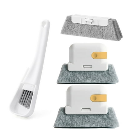 

Brush Cleaning Window Brush With Crevice Brush Sill Cleaner Tool-Creative Door Groove Brushes Hand-Held Tools For All Corners