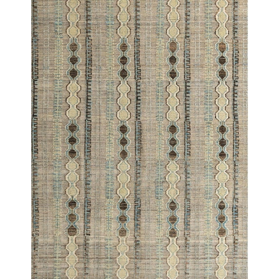 Ahgly Company Machine Washable Indoor Rectangle Abstract Tan Brown Area Rugs, 6' x 9'
