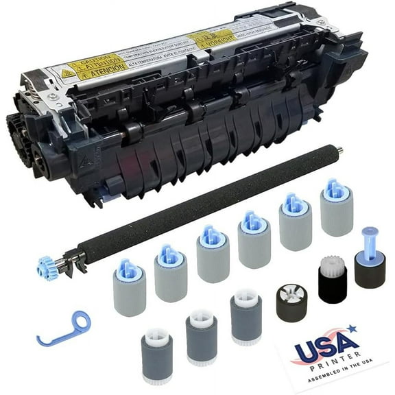 USA Printer CF064A-DMKv1-USA (CF064-67902) Deluxe Maintenance Kit for HP LaserJet M601 M602 M603 includes RM1-8395 Fuser, RM1-8491 Transfer Roller, & Tray 1-4 Roller Kit (110V)