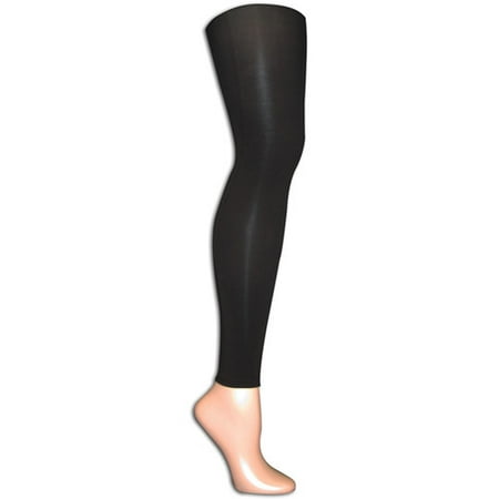 Capri Length Footless Tight - Microfiber Footless Tights