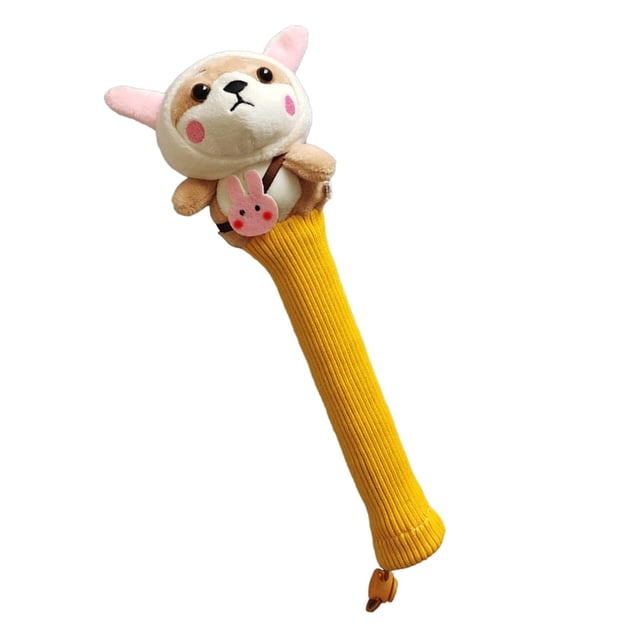 Almencla Badminton Racket Handle Cover Knitting Handcraft Gift Racquet Grip Protector Rabbit