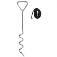 thumbnail image 1 of Piquets de Trampoline Pièces de Trampoline Robustes Forme Tire-Bouchon Piquets en Acier Kit d'Ancrage pour Trampolines, 1 of 9