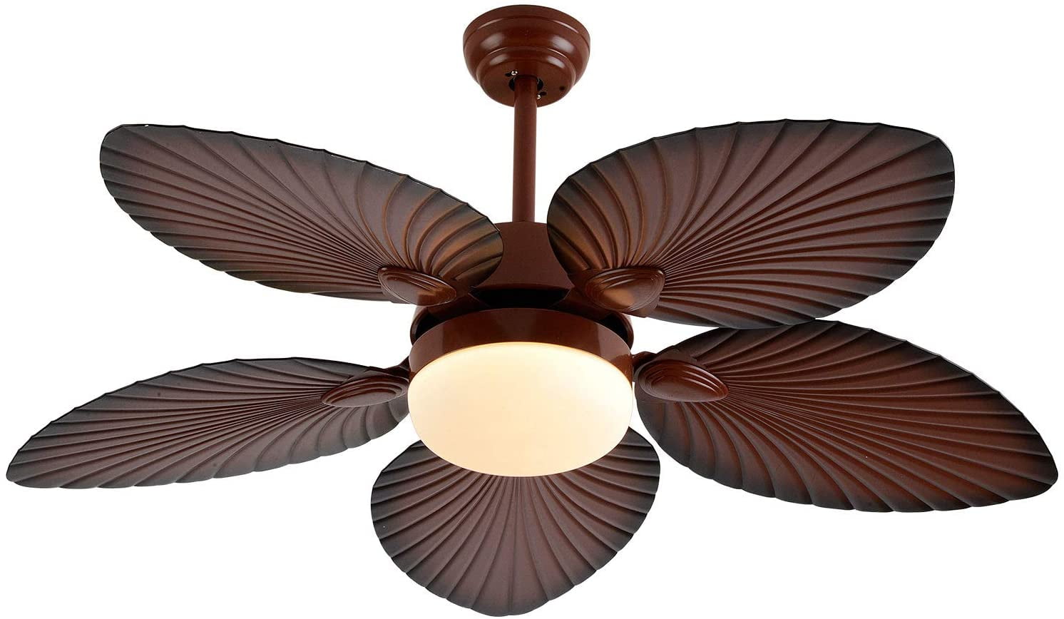 TFCFL 52" Ceiling Fan with LED Light, Tropical Fandelier Fan with
