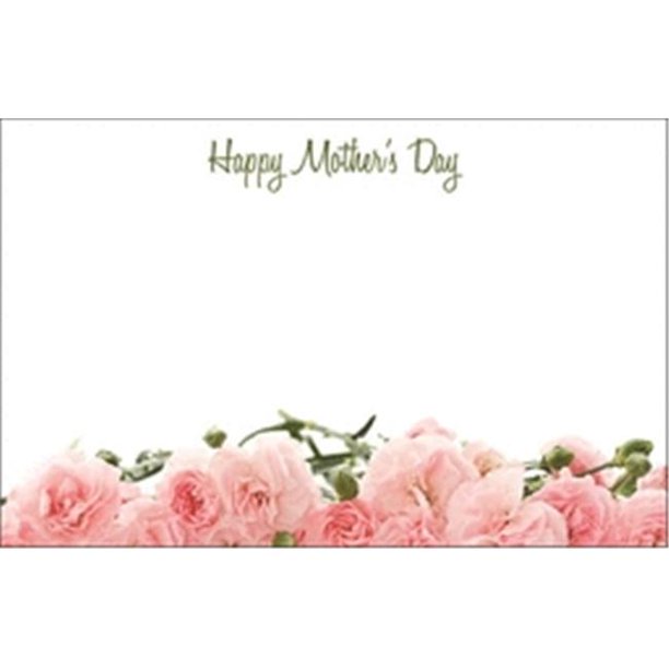 Design 88 91040 Enclosure Card Happy Mothers Day Pink Carnations in A