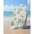 thumbnail image 4 of Sage Green Coastal Beach Towels Oversized Super Absorbent, Coral Starfish Nautical Compass Lightweight Bath Towel Quick Dry Sets For Bathroom/Pool/Rv Camping/Beach Play/Gym Room/Picnic 30"x60", 4 of 8